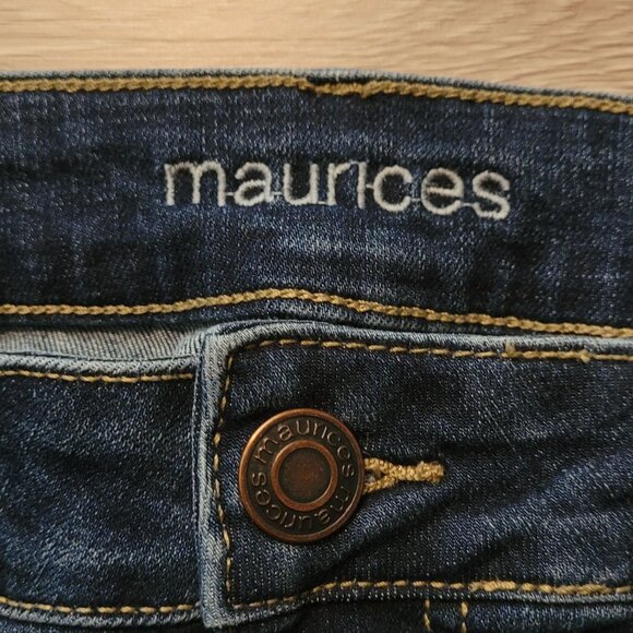 Maurices Jeans Size 8 Skinny Mid Rise Medium Light Wash Stretch Denim - Picture 4 of 11